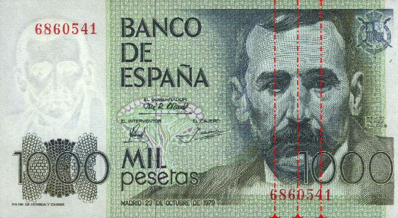 ejemplo billete 1000 pesetas