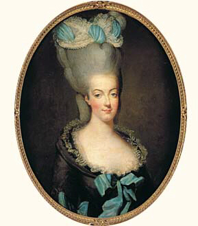pelucas siglo XVIII francia maria antonieta