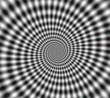 ilusion optica espiral blanca negra