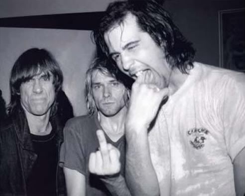 Iggy Pop Kurt Cobain Krist Novoselic