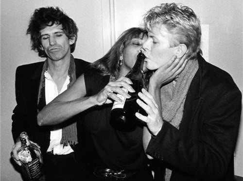 Keith Richards Tina Turner David Bowie