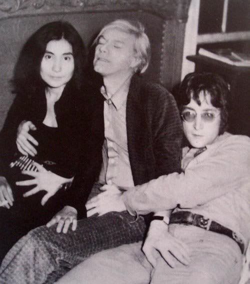 Yoko Ono Andy Warhol John Lennon