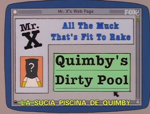 simpson homer mister x quimby