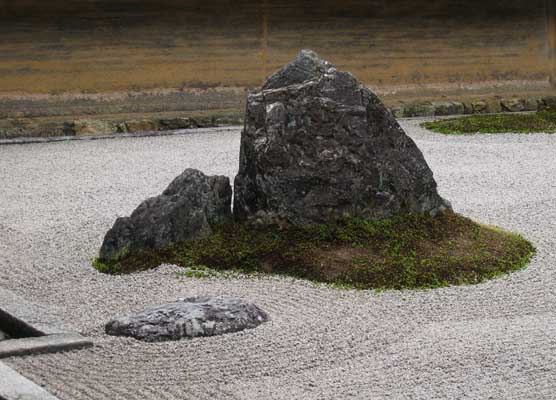 ryoanji jardin zen seco rocas movimiento sensaciones