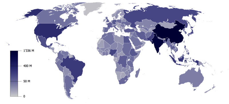 grafico poblacion mundial habitantes tierra mundo
