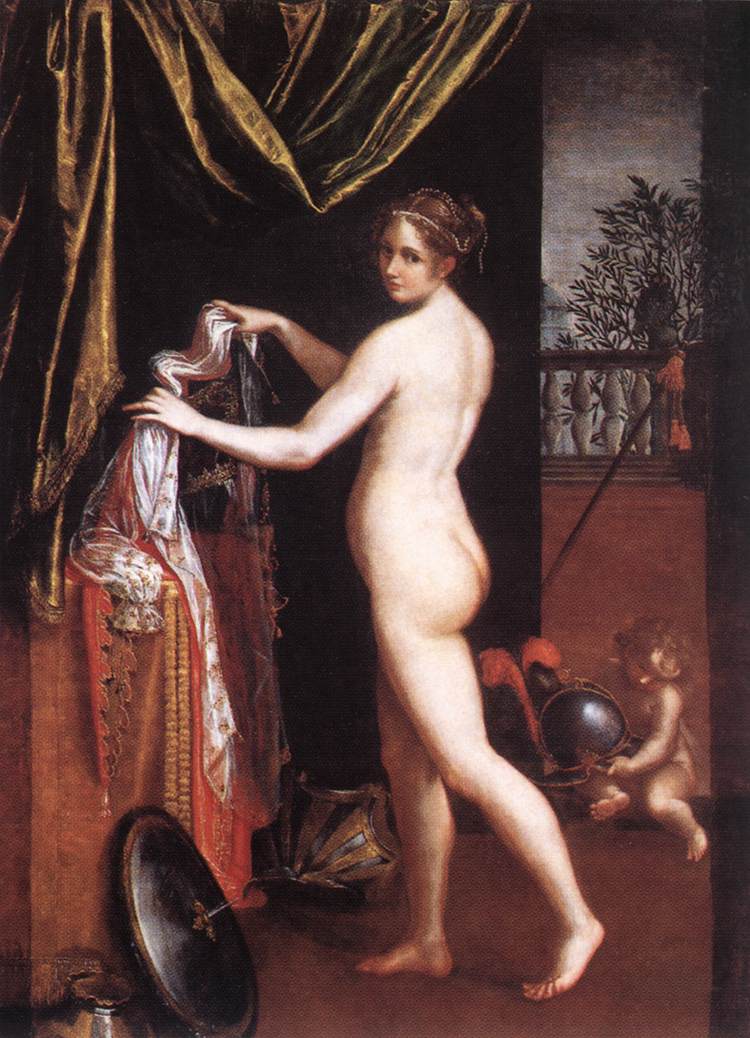 Minerva vistiendose Lavinia Fontana 1613 Minerva vistiendose Lavinia Fontana 1613