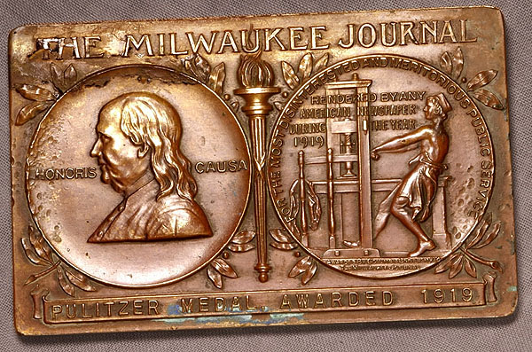 pulitzer 1919 honoris causa