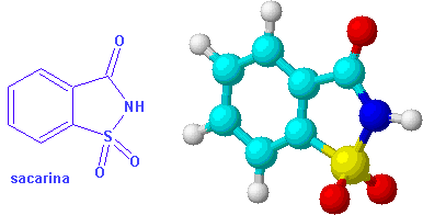 sacarina molecula