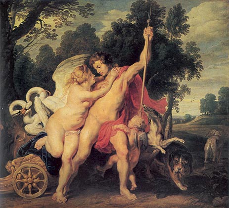 Venus Adonis Peter Paul Rubens 1615