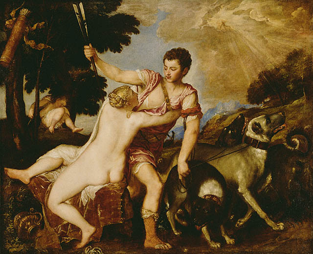 Venus Adonis Titian 1555