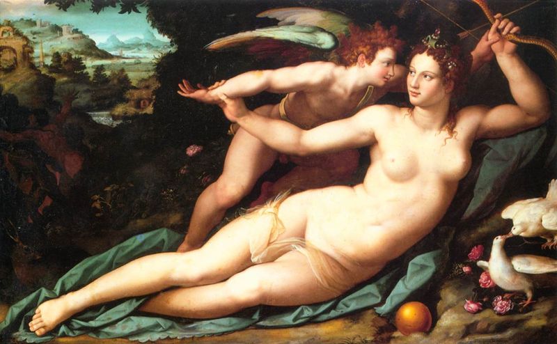 Venus Cupido Alessandro Allori 1570