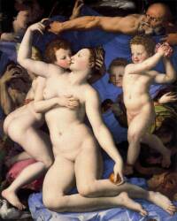 Venus y Cupido Angelo di Cosimo 1540
