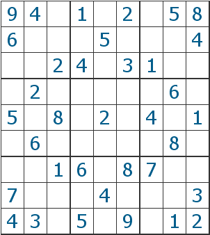 sudoku cuadrados digitos