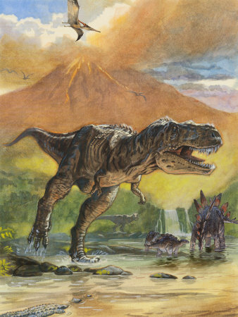 dinosaurios rio ilustracion