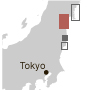 mapa sendai japon prefectura