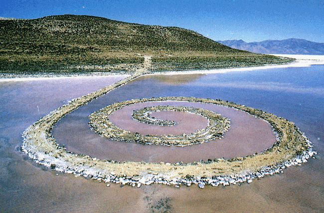 spiral espiral jetty land art earthwork