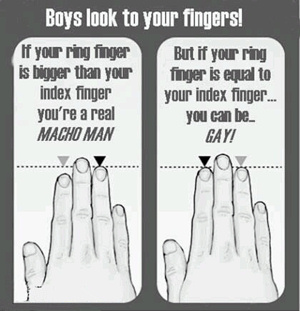 ring finger index testosterone