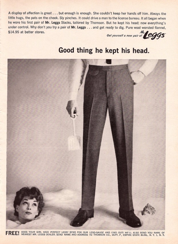 publicidad anuncios antiguos machistas pantalones mr leggs