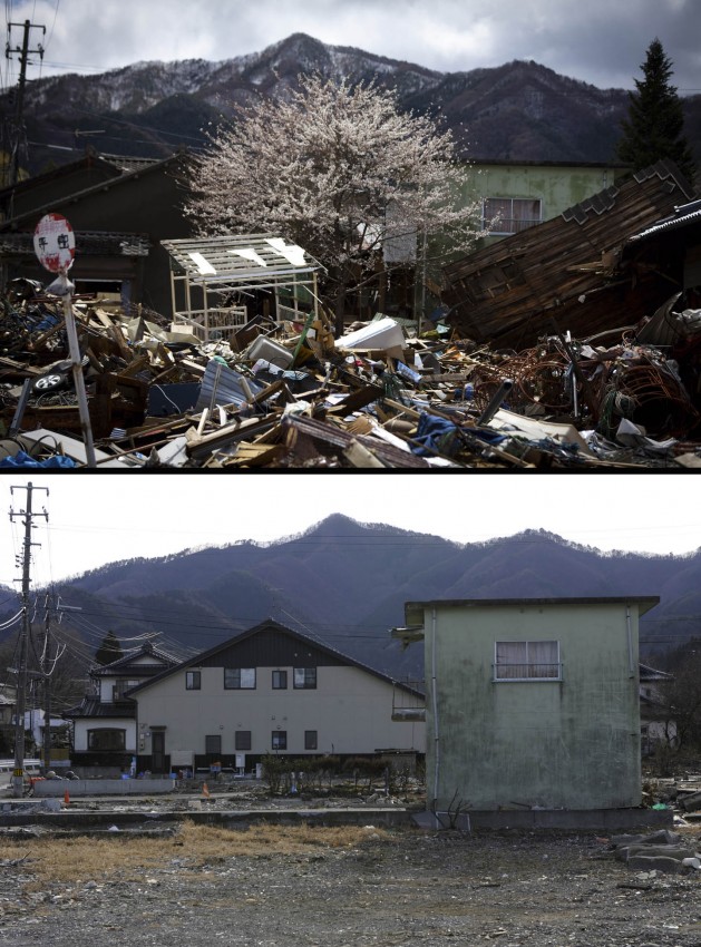 terremoto tsunami japon 2011 antes despues Kamaishi