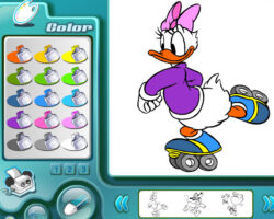 juego colorear personajes disney