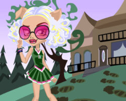 Juego de Monster High: ropa para Chibi Howleen juego-monster-high-ropa-chibi-howleen