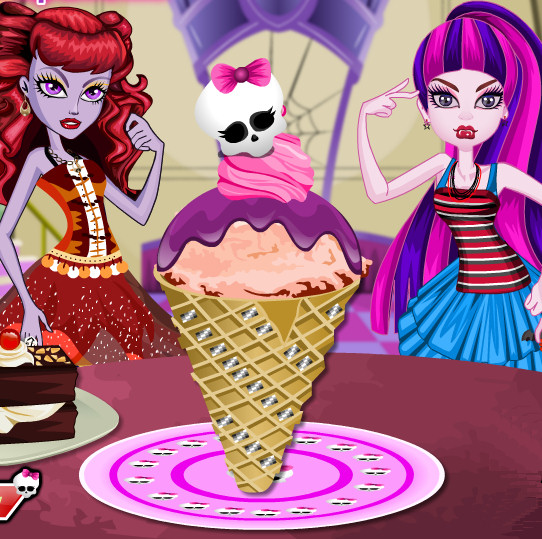 Juego hacer helados Monster High