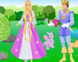 Juego de vestir a Barbie Rapunzel Juego vestir Barbie Rapunzel