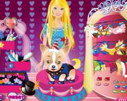 Moda de cumpleaños para el perro de Barbie Moda cumpleanos perro Barbie