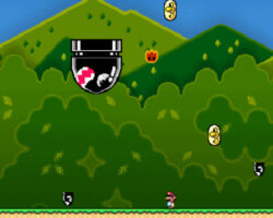super mario recoger monedas