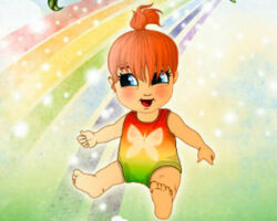 Juego de vestir al bebé arcoiris bebe-arcoiris