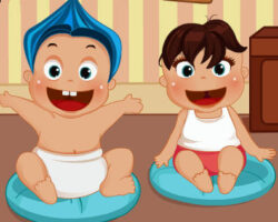 Vestir y cuidar a los bebés gemelos bebes-gemelos