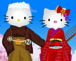 Vestir de novia a Hello Kitty juego-vestir-kitty