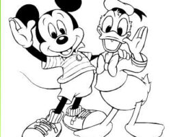 Pintar a Mickey y Donald pintar-personajes-disney