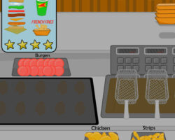 Juego de cocinar y servir hamburguesas juego-cocinar-servir-hamburguesas