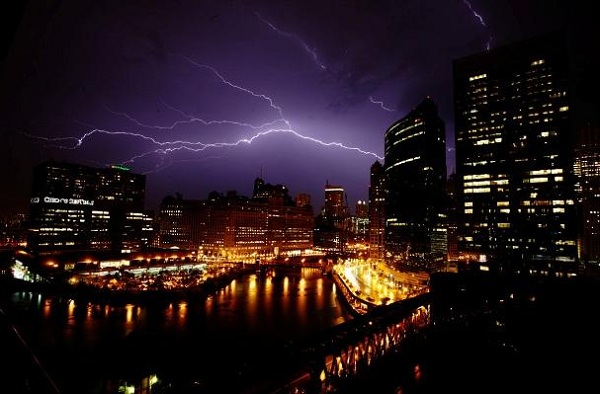 tormentas rayos Chicago