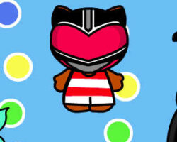 Juego de vestir a Hello Kitty como un Power Ranger juego-vestir-hello-kitty-power-ranger