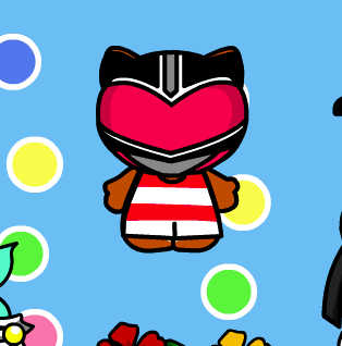 Juego de vestir a Hello Kitty como un Power Ranger