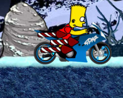 Juego con la moto de Bart Simpson juego-moto-bart-simpson