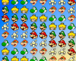 Juego de tres en raya con los personajes de Mario Bros juego-tres-raya-personajes-mario-bros