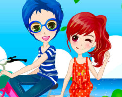 Juego de vestir a la pareja ciclista juego-vestir-pareja-ciclista