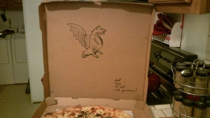 dibujos cajas pizza dragon