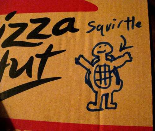dibujos cajas pizza pokemon squirtle