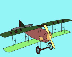 Juego de pintar un avión juego-pintar-avion