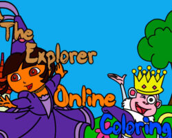 Juego de pintar a Dora la exploradora juego-pintar-dora-exploradora