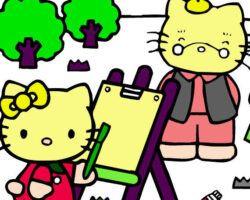 Juego de pintar a Hello Kitty juego-pintar-hello-kitty
