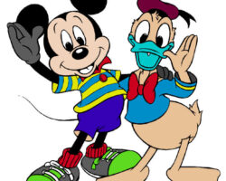 Juego de pintar a Mickey y Donald juego-pintar-mickey-donald