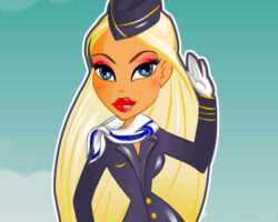 Juego de vestir a la azafata de vuelo juego-vestir-azafata-vuelo