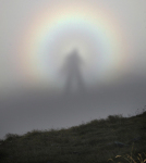 El espectro de Brocken Brocken spectre in Polish Tatra mountains