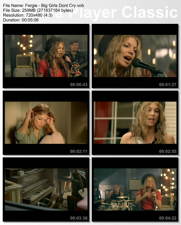 fergie big girls dont cry video
