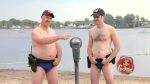 Policía playera broma policias